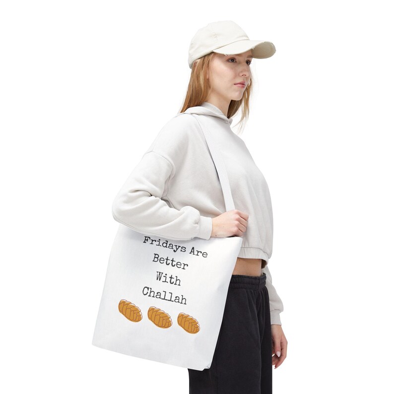Fridays are Better with Challah Tote Bag image 14