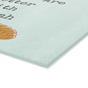 Fridays are Better with Challah Glass Cutting Board image 8