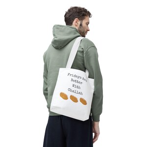 Fridays are Better with Challah Tote Bag image 7