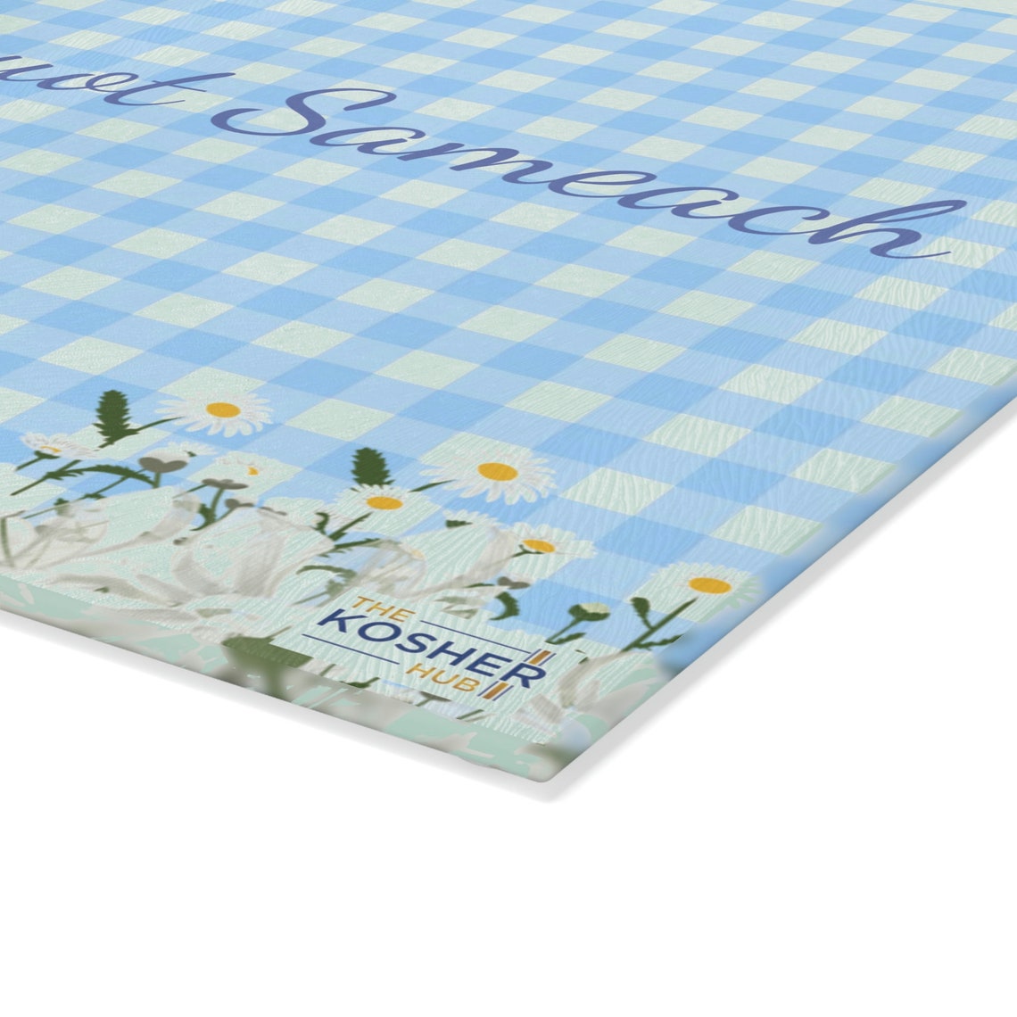 Shavuot Glass Cutting Board, Cheesecake Board, Cheese Board, Kosher