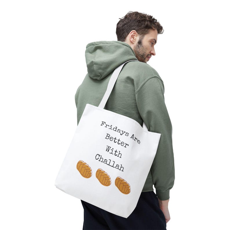 Fridays are Better with Challah Tote Bag image 15