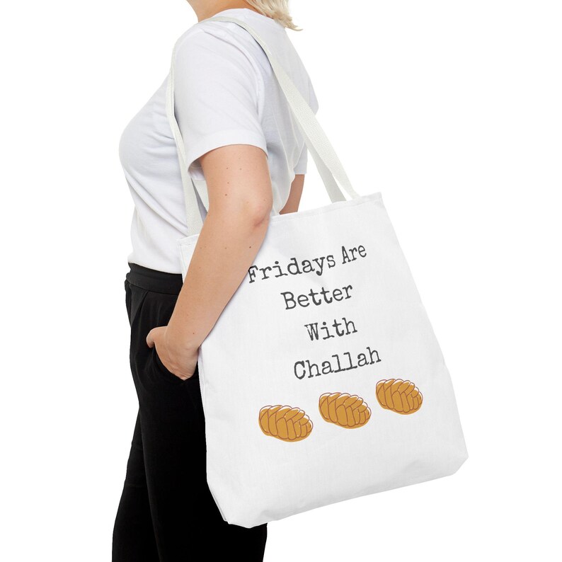 Fridays are Better with Challah Tote Bag image 20