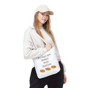 Fridays are Better with Challah Tote Bag image 6