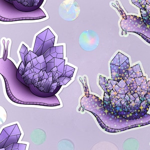 Kristallen slak Sticker | Holografische Stickers | VSCO Stickers Heks Sticker Kawaii Stickers | Vinylstickers Laptopstickers