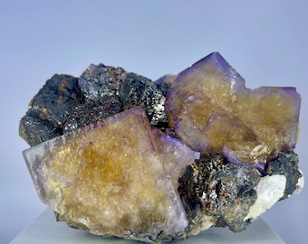 Minerva #1 fluorite with Sphalerite, Southern Illinois