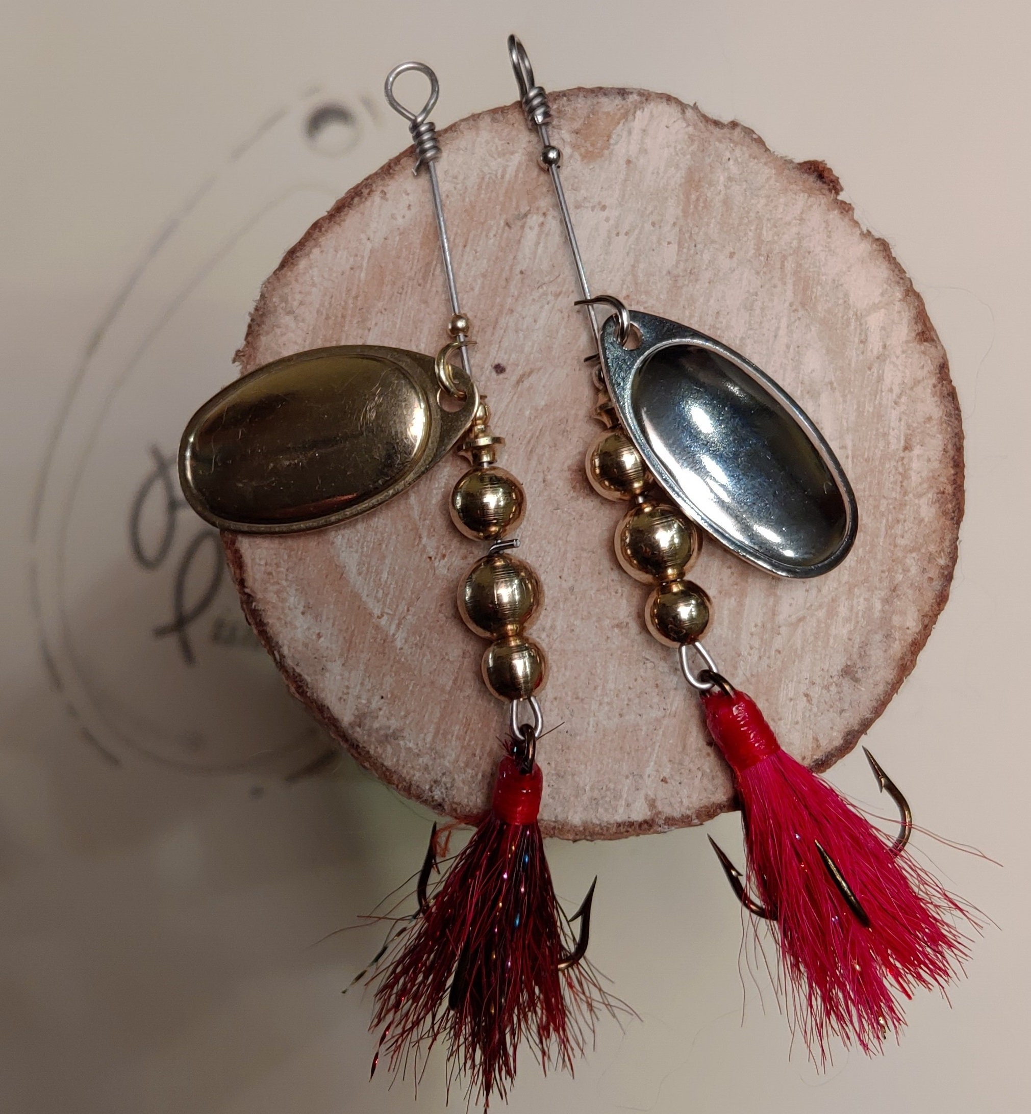 CBS3 Handmade Spinner Fishing Lure French Blade Nickeled or Etsy