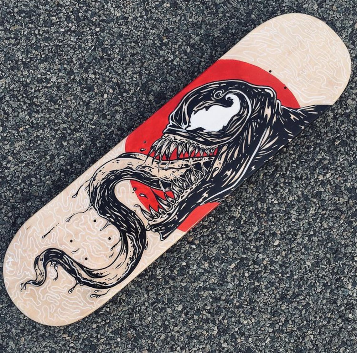 Custom Painted Skateboard deck Etsy
