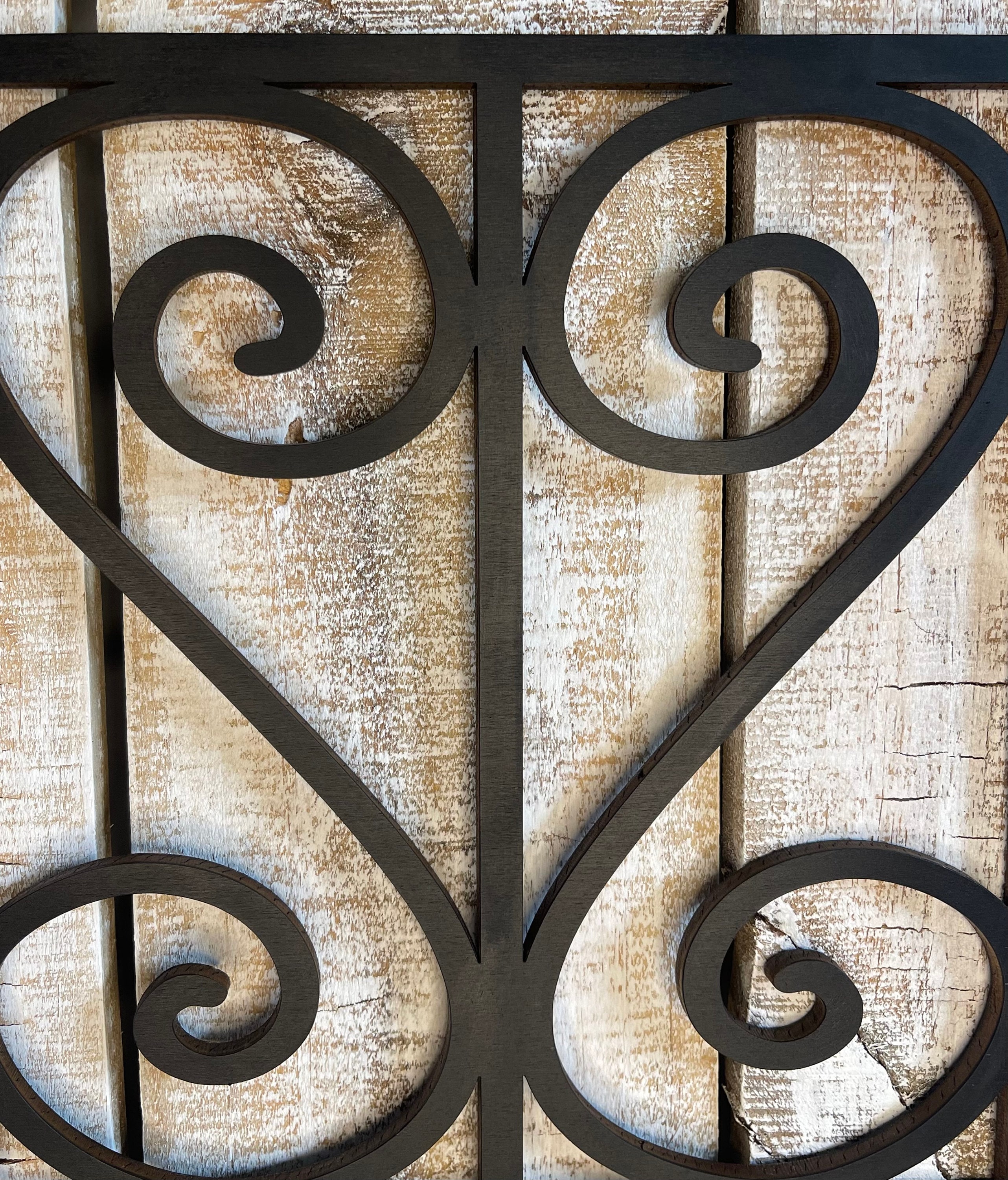 Faux Wrought Iron Wall Panel Shutter Laser Cut - Etsy
