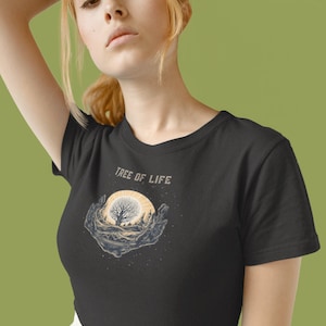 Tree of life shirt, tree of life tshirt, witchy vibes, stars shirt, occult outfit, forest shirt, Wicca shirt, Wiccan tree, As Above So Below