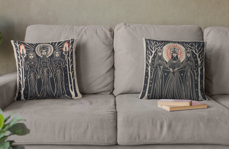 Hecate Pillow, Goddess of Magic Etsy
