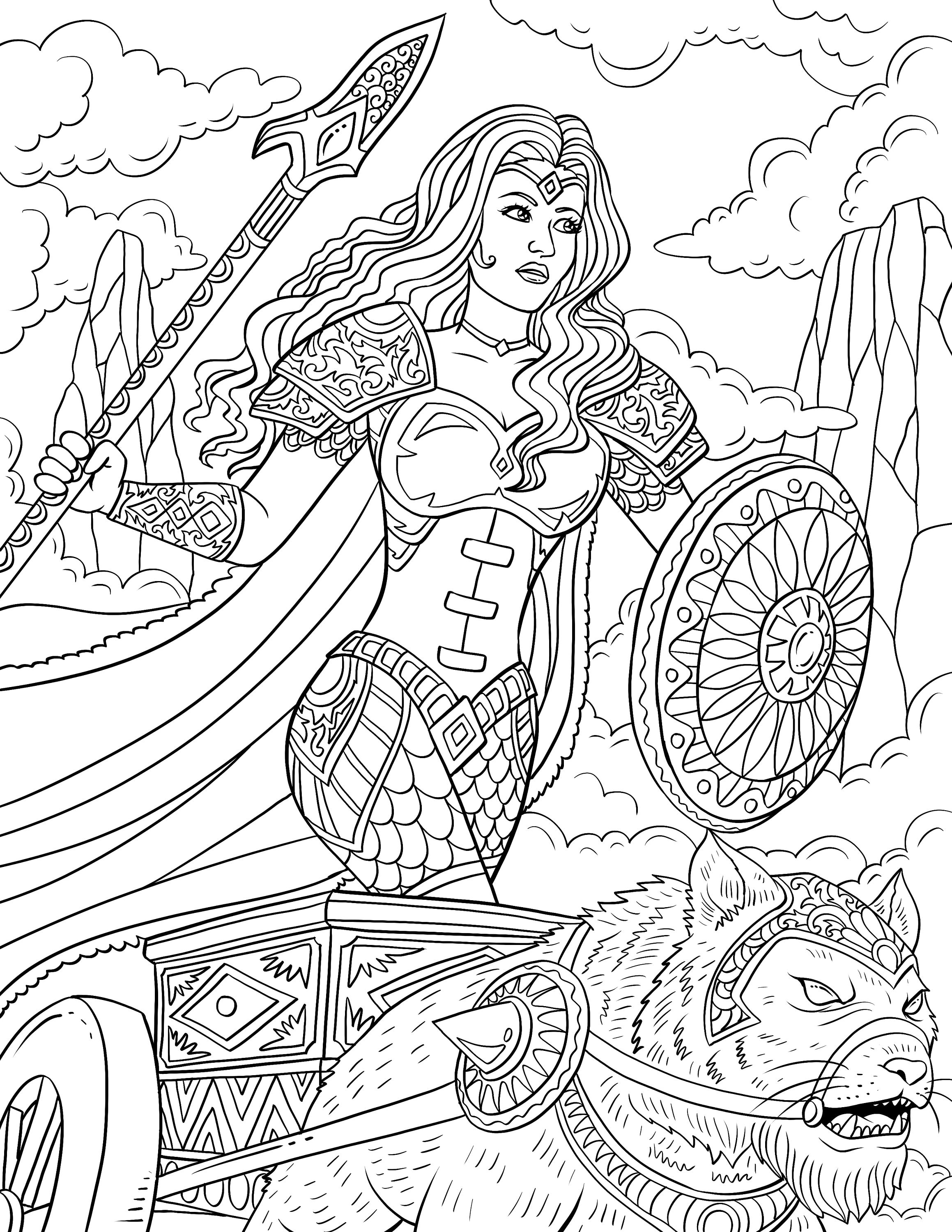 Viking Colouring Pages. Norse Mythology Vikings Gods and - Etsy Australia