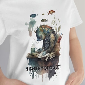 Ichthyologist Unisex Jersey  T-shirt | Marine Biologist | Fish Biology | Fish Science | Gift for Ichthyologist | Ichthyology Gift