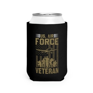 U.S. Air Force Veteran Can Cooler Sleeve | Air Force Retiree Gifts | Military Retiree Gift