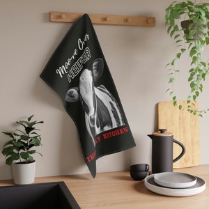 Moo-ve over Heifer Kitchen Towel | Funny Cow Kitchen Towel | Cow Lovers Kitchen Towel | House Warming Gift | Gift for Her |