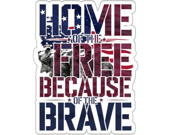 Pegatina con cita patriótica: reconocimiento militar, calcomanía para portátil