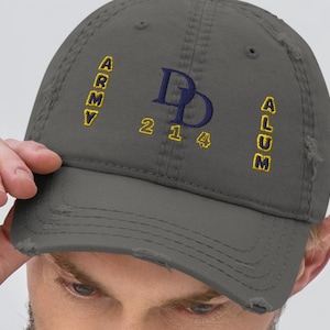 Army Veteran Distressed Dad Hat | Army Cap | Army Gear | DD 214 Hat | Veteran Alumni Hat