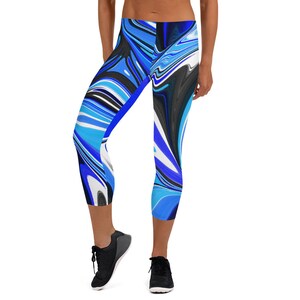 Just the Blues Capri Leggings