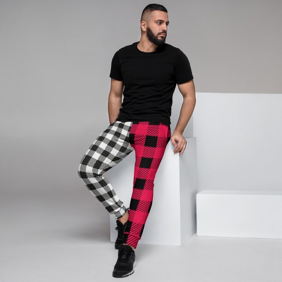 Plaid Pants Men's Buffalo Plaid Joggers Men's Plaid Joggers