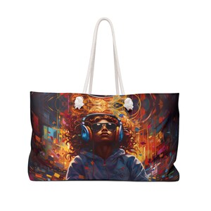Urban Vibes Weekender Bag | On-the-Go Bag | Big Reusable Tote | Women&#39;s Tote Bag | Weekend Tote Bag | Beach Bag | Reusable Shopping Bag