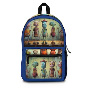Robot Revolution Book Bag - Préparez-vous pour un plaisir futuriste | Sac à dos adulte | Sac de livre pour adolescents | Sac de voyage | Sac à dos pour la rentrée scolaire pour enfants