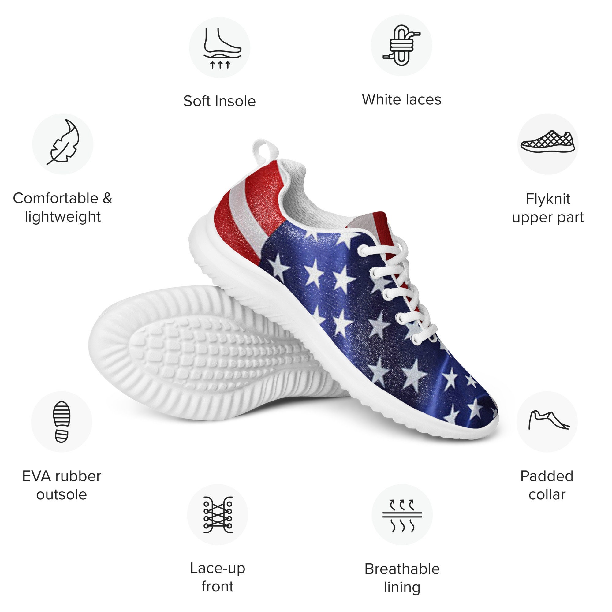 Women's Independence Shoe American Flag Patriot Etsy