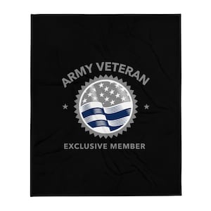 Army Veteran Throw Blanket