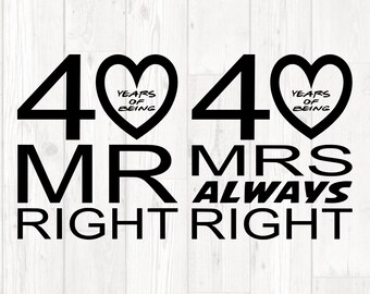 Download 40th Anniversary Svg Etsy