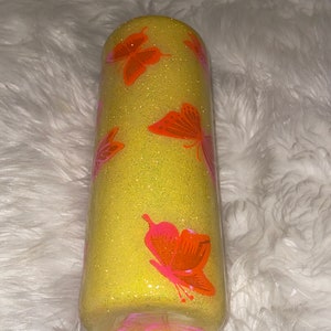 Glitter Butterfly Tumbler