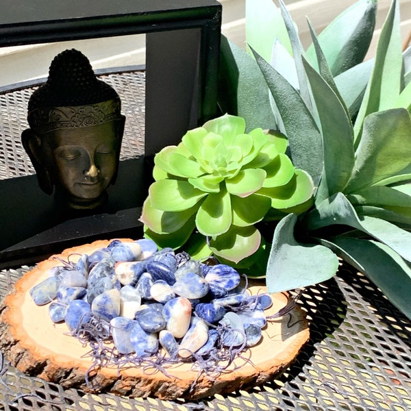 Tumbled Sodalite Natural Stone small 10-20mm | Polished Sodalite | Healing Stone | Metaphysical Crystal