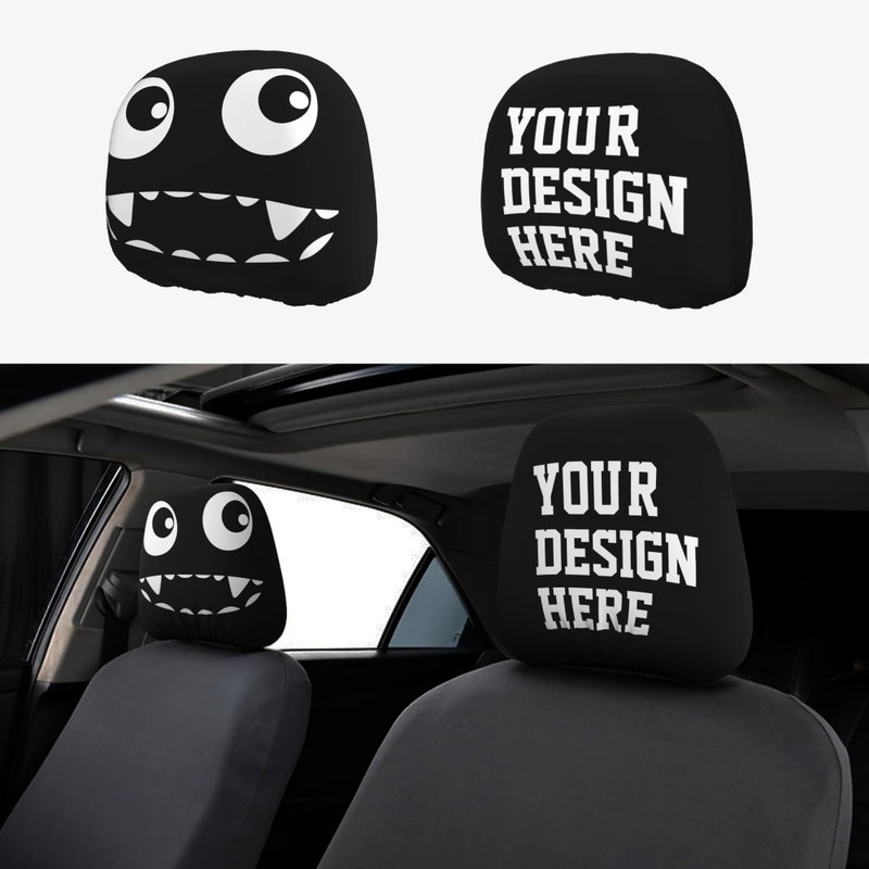 Custom Car Headrest Covers Etsy Custom Car Headrest Covers Etsy