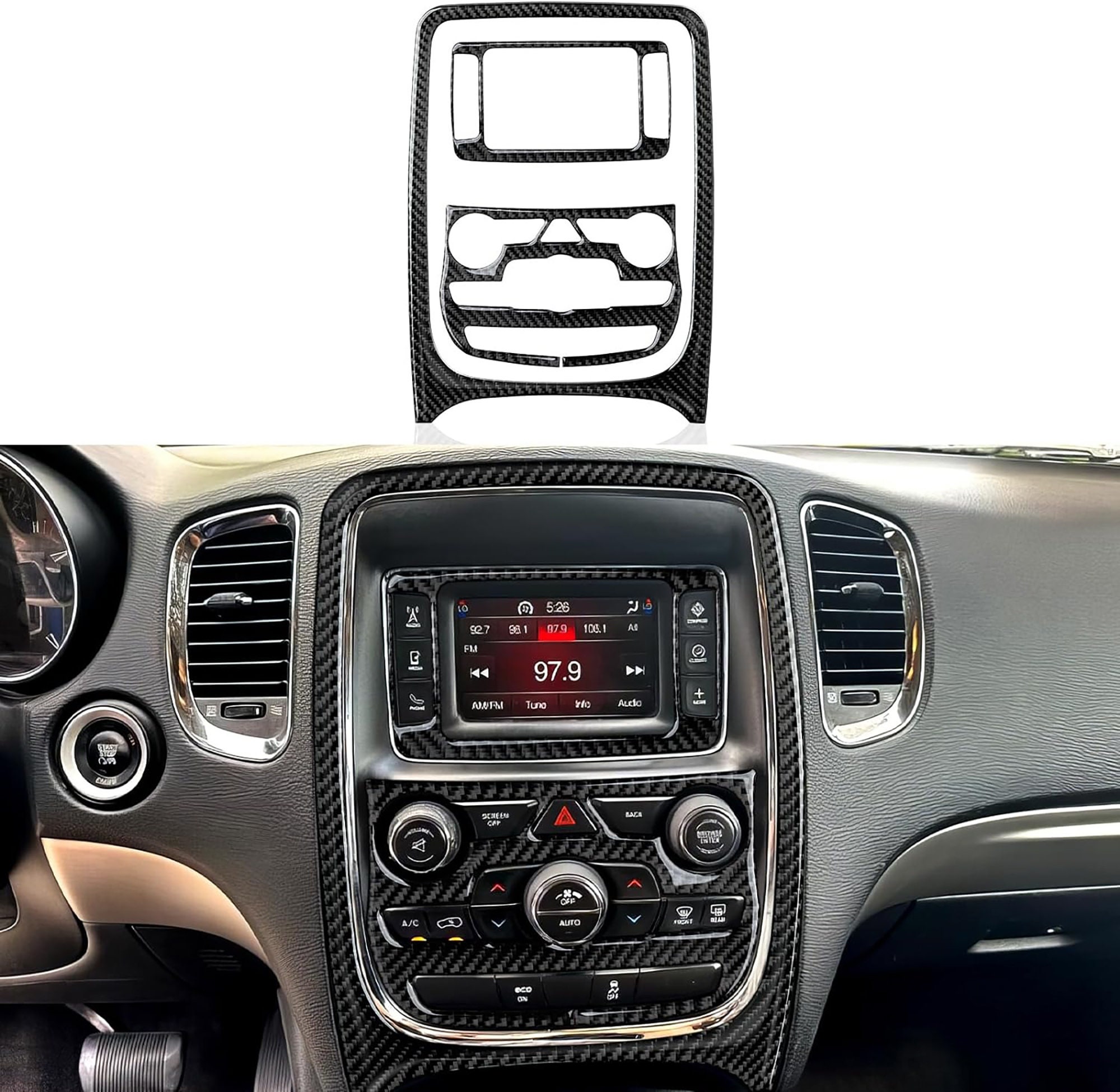 Set Center A/C Outlet Panel Decals for 2014 2015 2016 2017 Dodge