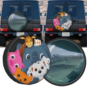 HaiTiere Hund Bär Zwerge Wasserfest Rad Ersatz Reifen abdeckung RV LKW Auto Camper Anhänger Beschützer 14 15 16 17inch für 25-32 Zoll