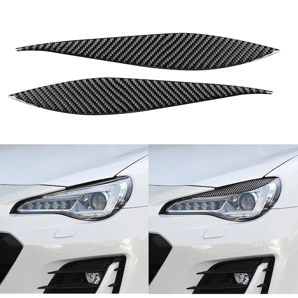 Real Carbon Fiber Material Decor Trim Eyebrow Anti-scratch Sticker Door Wheel Decorative for Toyota 86 Subaru BRZ 2016-2020