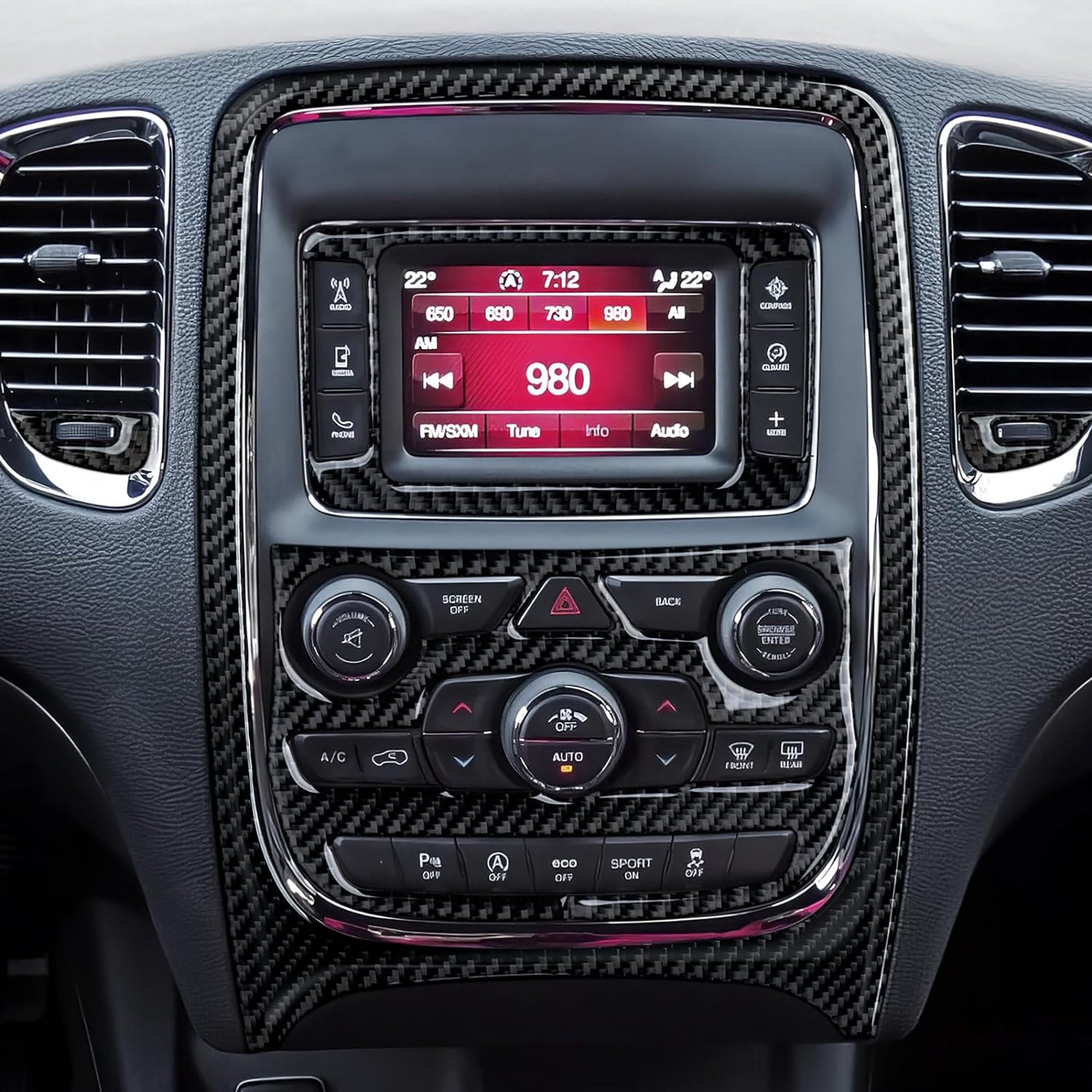 Set Center A/C Outlet Panel Decals for 2014 2015 2016 2017 Dodge