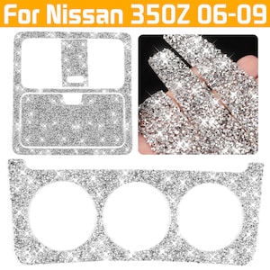 Car Styling Diamond Decal for Nissan 350Z 2006-2009 Rhinestone Sticker,Door Scratach Protector Glitter Bling Accessories Women/Girls Gift