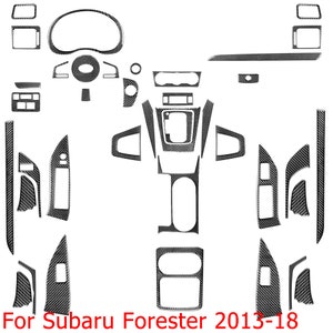 Real Carbon Fiber Material Decor Trim Central Control Anti-scratch Sticker Door Decorative for Golf 6/Subaru Forester/BMW E46/Toyota Corolla