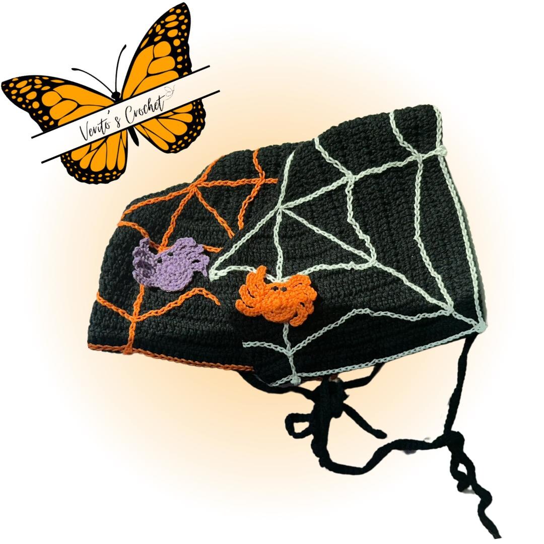 Crochet Spider Web Bandana Etsy