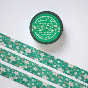 Orange Blossom Flowers Washi Tape | Flower Washi Tape | Cute Washi Tape | Washi Tape Bujo Journal