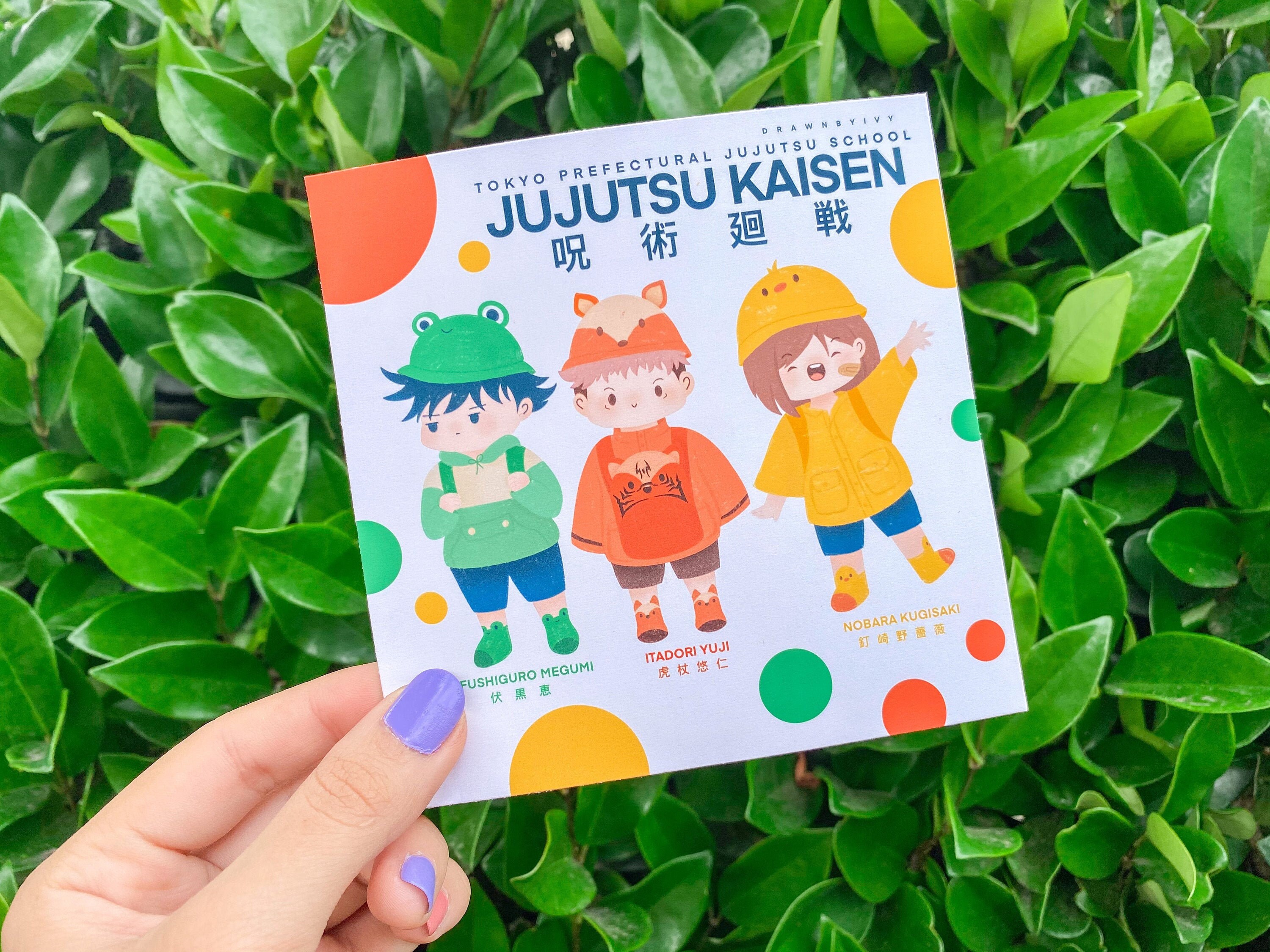 Jujustsu Kaisen Art Print | Cute Art Print | JJK Art Print | JJK Fana…