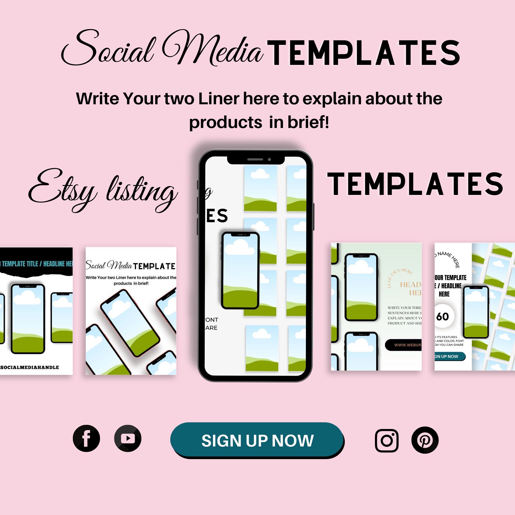 36 Etsy Listing Mockup Template Canva Mockup Template Etsy