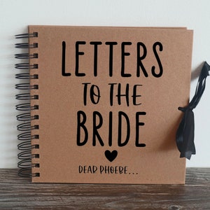 Letters to the Bride Scrapbook Album, Watercolour Florals Letters