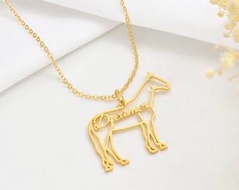 Collier nom personnalisé cheval, collier commémoratif animal, collier cheval cow-girl creux, équitation/cadeau de Noël, cadeau pour amateur de chevaux