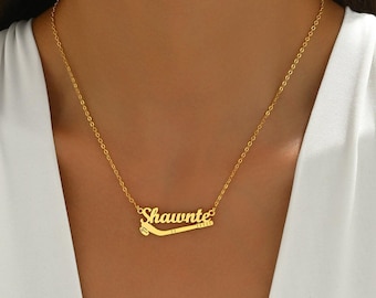 Ice Hockey Name Necklace, Custom Ice Hockey Necklace, Hocey Lover Gift, Hockey Lover Pendant, Hockey Gift, Christmas Gift