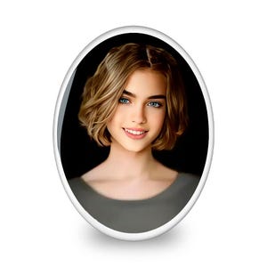 Personalized Memorial Porcelain Pictures On Ceramic Plaques, Oval Ceramics Images for Headstone, Ceramic Photo for Tombstones, Never Fading