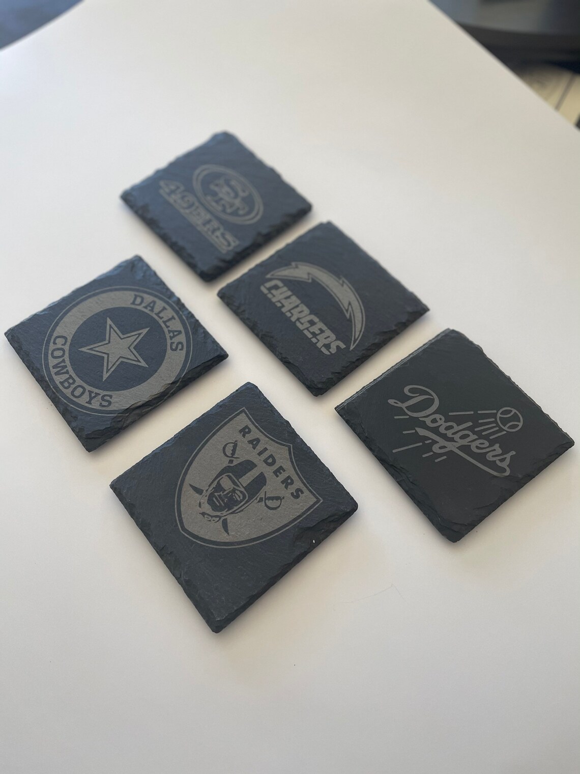 Dallas Cowboys Coaster Laser Engraved Football Team Logo Laser Etsy
