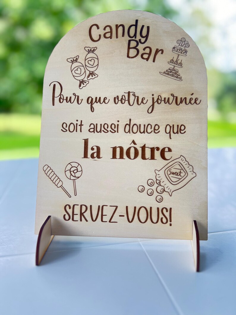 Personalized Wooden Candy Bar Sign – Wedding, Party, Birthday ...