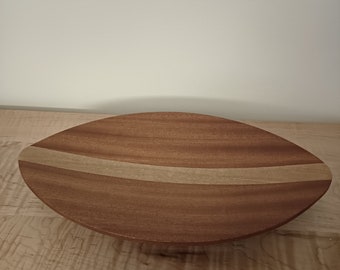 Sapele ,Oak and Walnut, Oval Serving Platter