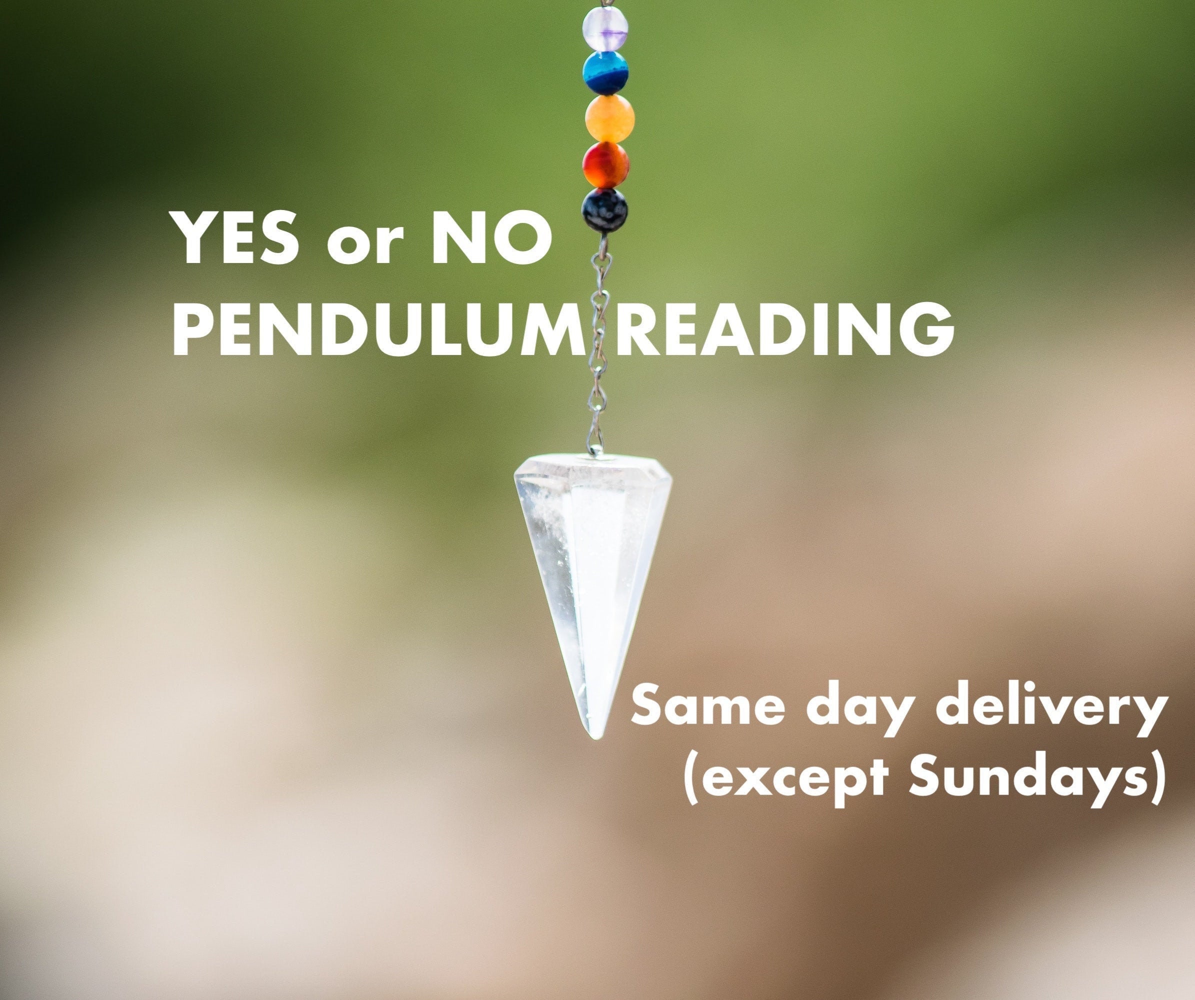 YES or NO Pendulum ReadingSimpleStraightforward Etsy
