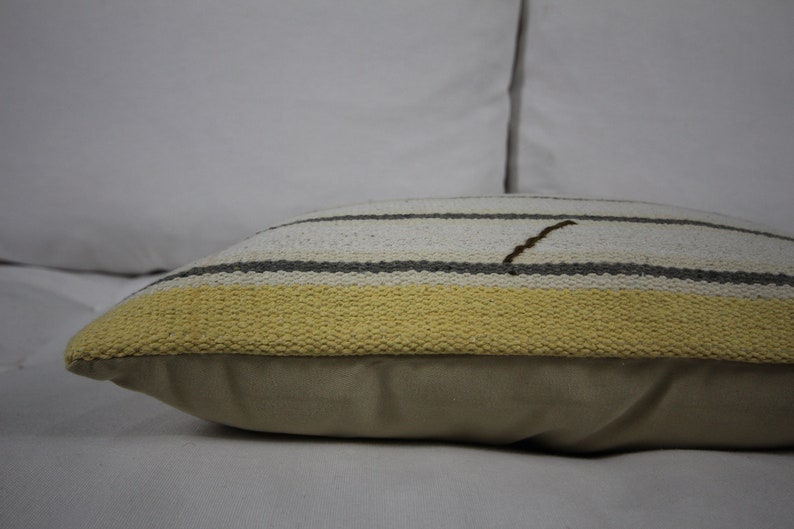 Wool Kilim Pillow Cover Black Throw Pillow Boho Decorative Pillow for Sofa Design 16x16 Pillow Case Couch Decor Bohemian Cushion Cover