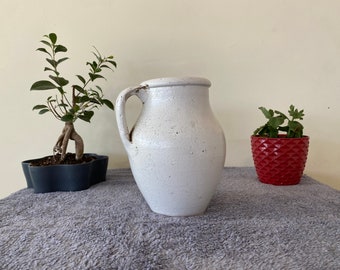 Antique Vessel - Primitive Clay Pot - Wabi-Sabi Décor - Rustic Mediterranean Amphora - Vintage Earthenware Vase - Old Jug